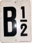 Preview: Signalschild B 1 2 Emaille gewölbt