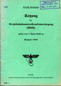 Satzung der Reichsbahnbeamten Krankenversorgung