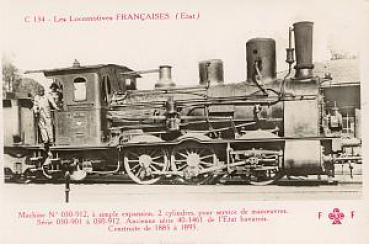 SNCF AK Dampflokomotive C 134