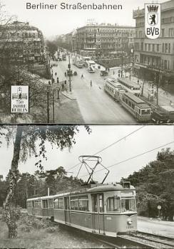 Bildmappe mit 15 Motiven Berliner Straßenbahn