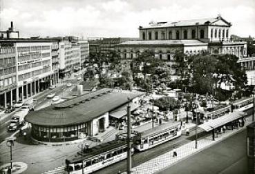 AK Hannover Cafe Kröpcke Opernhaus Straßenbahn