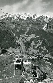 AK le teleferique des Attelas le Mont Blanc