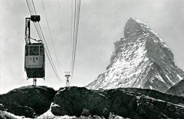 AK Zermatt Luftseilbahn Schwarzsee