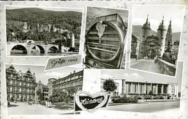 AK Heidelberg mit Bahnhof