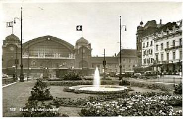 AK Basel Bundesbahnhof