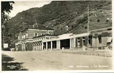 AK Bellinzona La Stazione Bahnhof