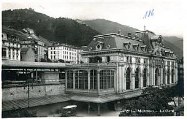 AK Montreux La Gare Bahnhof