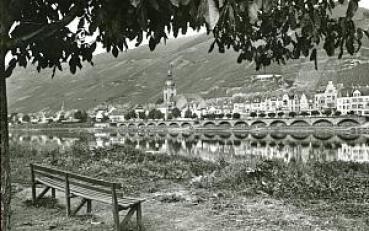 AK Zell an der Mosel mit Bahnstrecke