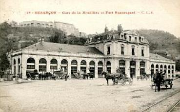 AK Besancon Gare de la Mouillere et Fort Beauregard