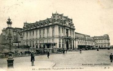 AK Bordeaux La Gare Bahnhof