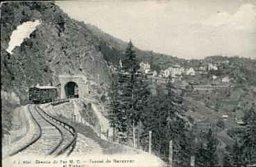 AK Chemin de Fer Tunnel de Revennez Finhaut