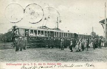 AK Langenthal Jura Bahn Eröffnungsfeier 1907