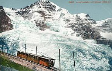 AK Jungfraubahn mit Mönch