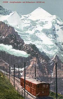 AK Jungfraubahn mit Silberhorn