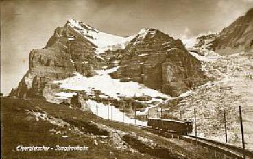 AK Eigergletscher Jungfraubahn