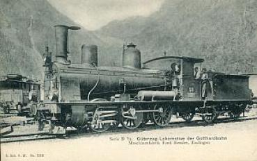 AK Serie 2/3 Güterzug Lokomotive der Gotthardbahn