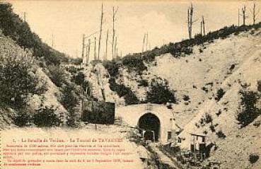 AK La Bataille de Verdun La Tunnel de Tavannes