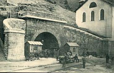 AK Entree du Tunnel du Mont Cenis