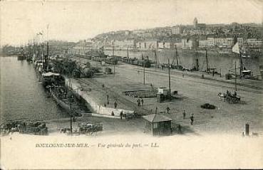 AK Boulogne-sur-mer Port mit Bahnanlagen