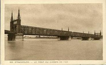 AK Strasbourg Le Pont du Chemin de Fer