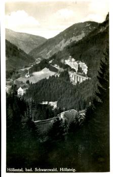 Höllental Schwarzwald, Höllsteig mit Bahn