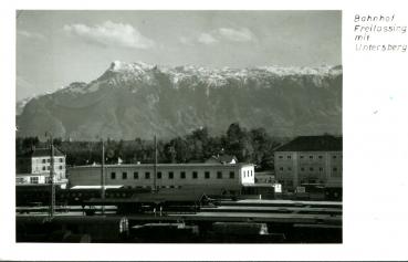 Bahnhof Freilassing mit Untersberg