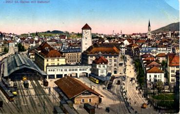 St. Gallen mit Bahnhof