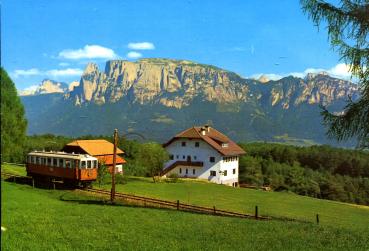 Rittnerbahn gegen Dolomiten