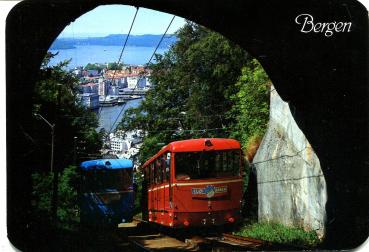 Bergbahn Bergen Norwegen Floybanen