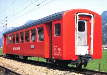 AK SBB Schmalspuriger Reisezugwagen für die Brünig Linie