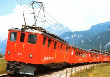 AK SBB 911 Brünig Linie bei Meiringen