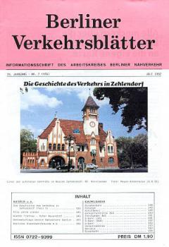 Berliner Verkehrsblätter 07 / 1992