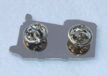 Pin/ Anstecker Rangierlok gelb/silber 4cm (P15)