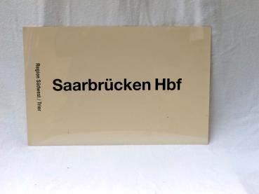 Zuglaufschild Saarbrücken