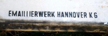 Bahnhofschild Hameln Emaillierwerk Hannover