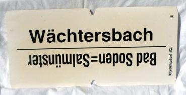 Zuglaufschild Wächtersbach/Bad Soden-Salmünster / Kahl/Frankfurt Süd