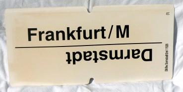 Zuglaufschild Heidelberg/Mannheim / Frankfurt/Darmstadt