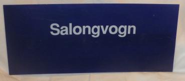 Zuglaufschild Salongvogn Salonwagen Norwegen