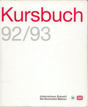 Kursbuch DR / DB 1992 / 1993