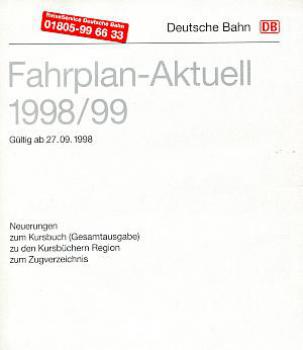 Fahrplan Aktuell 1998 / 1999