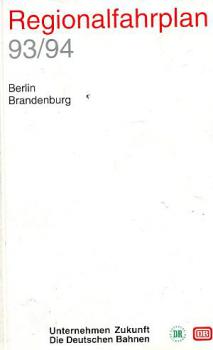 Regionalfahrplan Berlin Brandenburg 1993 / 1994