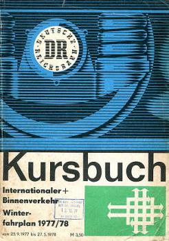 Kursbuch DR 1977 / 1978 internationaler und Binnenverkehr