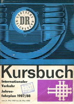 Kursbuch DR internationaler Verkehr 1987 / 1988