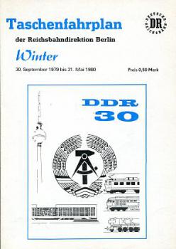 Taschenfahrplan RBD Berlin 1979 / 1980