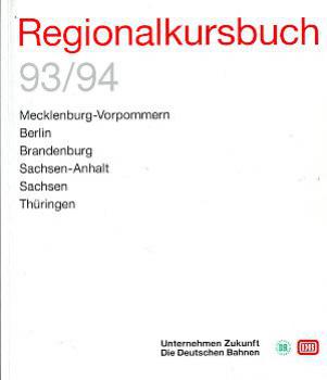 Regionalkursbuch ehem. DR 1993 / 1994