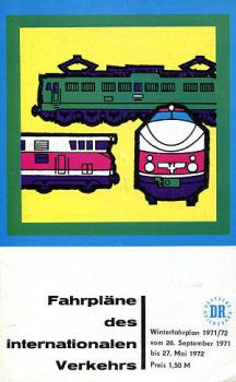 Fahrpläne des Internationalen Verkehrs DR 1971 / 1972