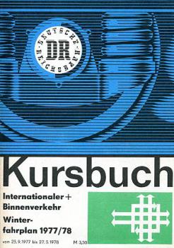 Kursbuch DR Internationaler und Binnenverkehr 1977 / 1978