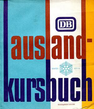 DB Auslandkursbuch 1977 / 1978