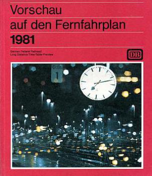 Vorschau auf den Fernfahrplan 1981 DB