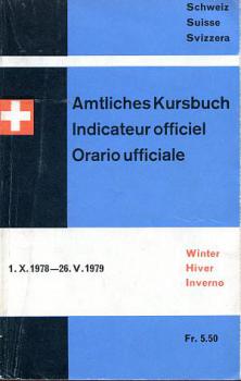 Kursbuch SBB Schweiz 1978 / 1979